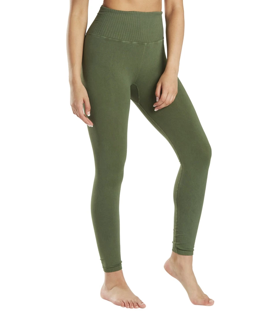 Free People Good Karma Yoga Leggings Secret Moss 4 Free People Good Karma Yoga Leggings Secret Moss
