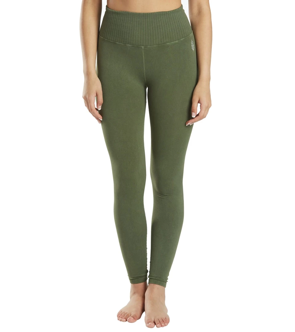 Free People Good Karma Yoga Leggings Secret Moss 12 Free People Good Karma Yoga Leggings Secret Moss