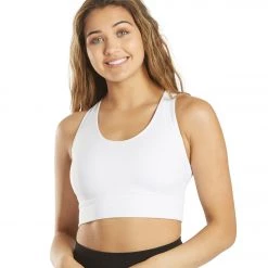 CLOTHING Free People Light Synergy Yoga Crop Top White