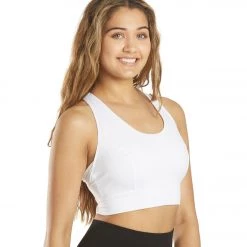 CLOTHING Free People Light Synergy Yoga Crop Top White