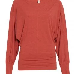 Free People Sky High Long Sleeve Top Autumn Spice