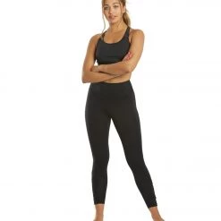 Free People Move Me Yoga Sports Bra Black CLOTHING