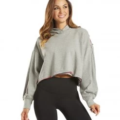 Free People Wandering Soul Reversible Hoodie Heather Gray