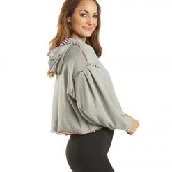 Free People Wandering Soul Reversible Hoodie Heather Gray 10 Free People Wandering Soul Reversible Hoodie Heather Gray