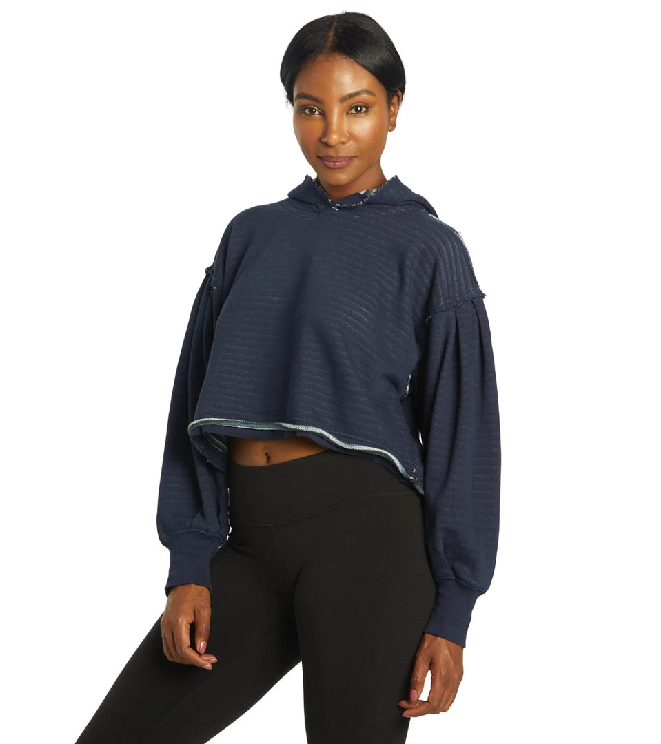 Free People Wandering Soul Reversible Hoodie Navy CLOTHING 7 Free People Wandering Soul Reversible Hoodie Navy CLOTHING