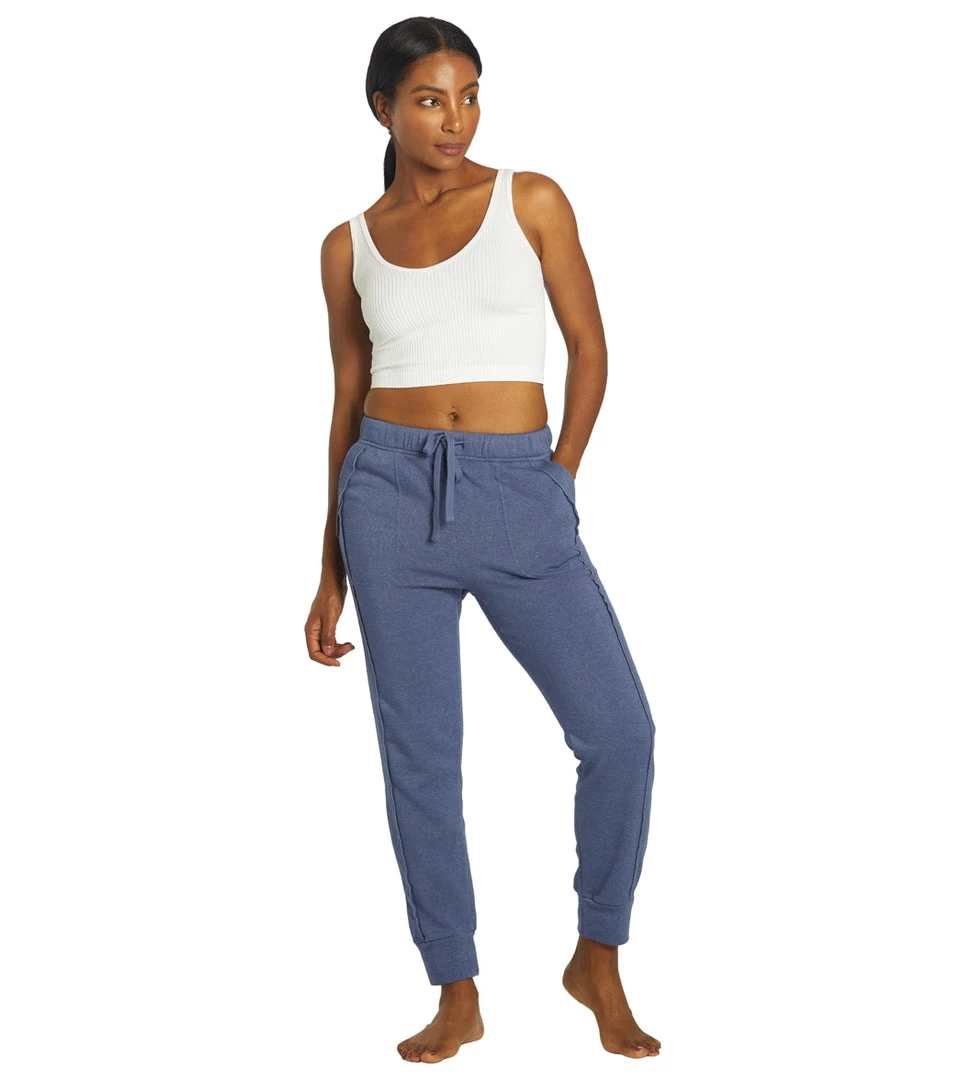 CLOTHING Free People Work It Out Joggers Indigo 6 CLOTHING Free People Work It Out Joggers Indigo