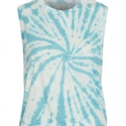 CLOTHING Free People Tie Dye Love Yoga Tank White Bluestone Combo 9 CLOTHING Free People Tie Dye Love Yoga Tank White Bluestone Combo