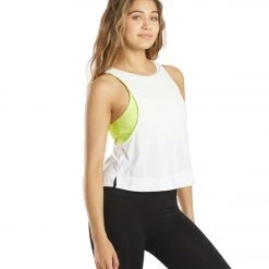 Free People Rise To Run Cami White CLOTHING