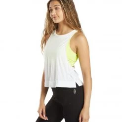 Free People Rise To Run Cami White CLOTHING