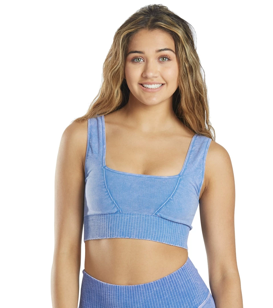 Free People Good Karma Square Neck Sports Bra Vintage Blue NEW ARRIVALS 11 Free People Good Karma Square Neck Sports Bra Vintage Blue NEW ARRIVALS