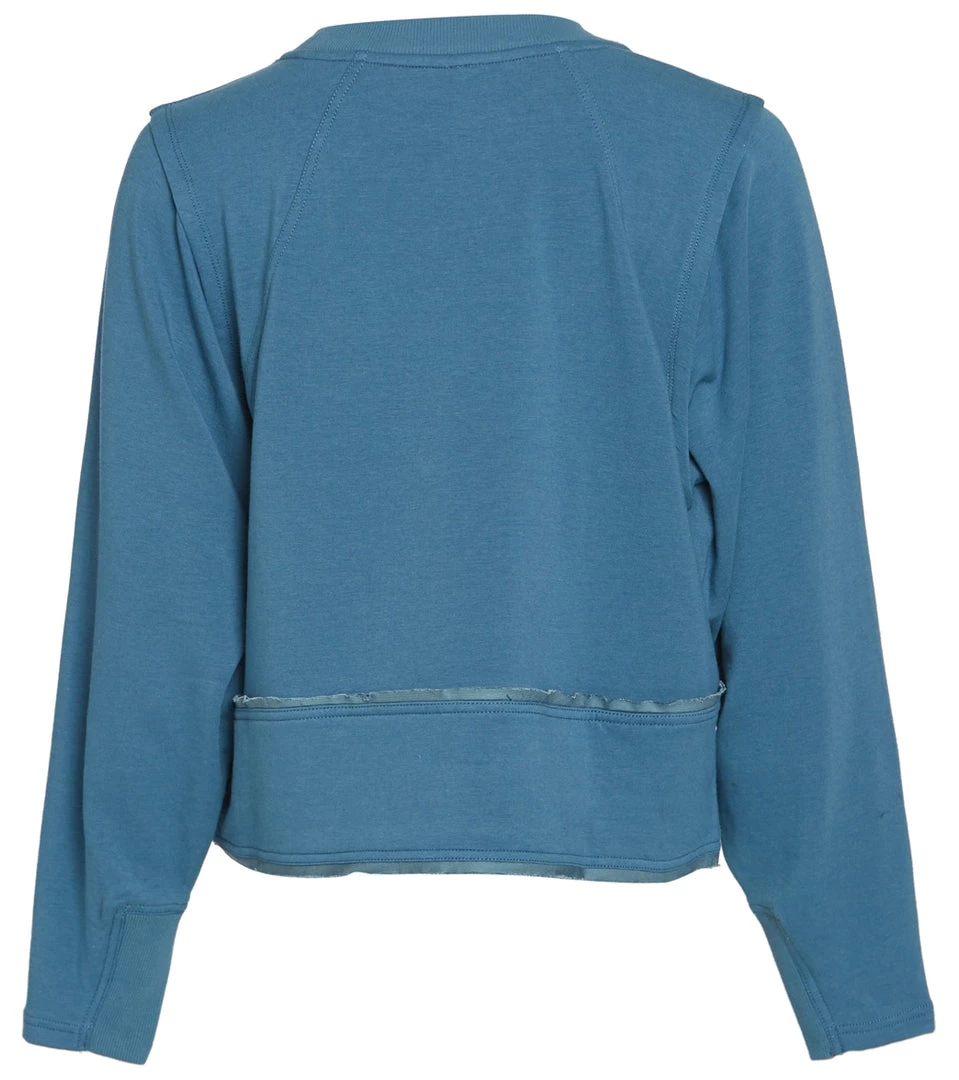 CLOTHING Free People Where The Wind Blows Pullover Apres Blue 4 CLOTHING Free People Where The Wind Blows Pullover Apres Blue