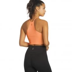 Free People Cropped Run Yoga Tank Peach Horizon