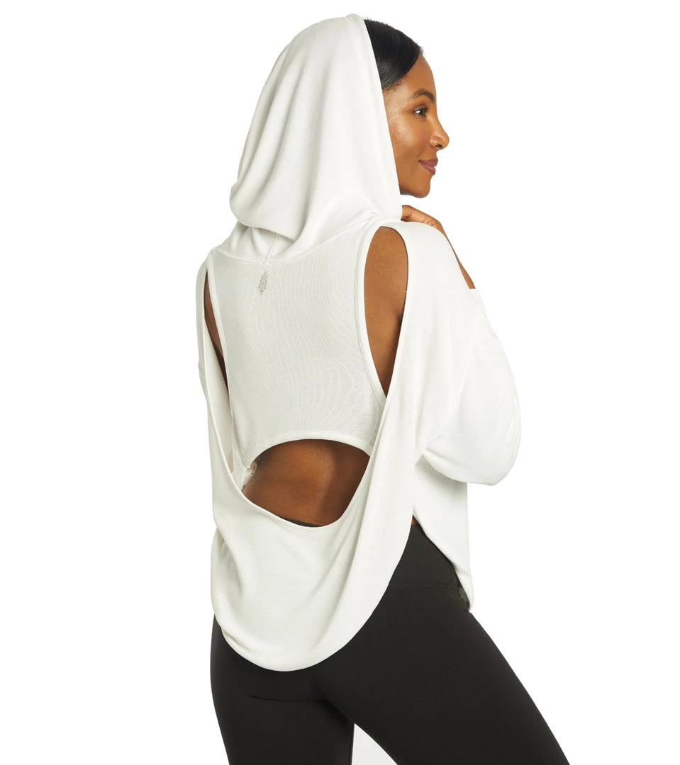 Free People Movement Back Into It Hoodie White CLOTHING 5 Free People Movement Back Into It Hoodie White CLOTHING
