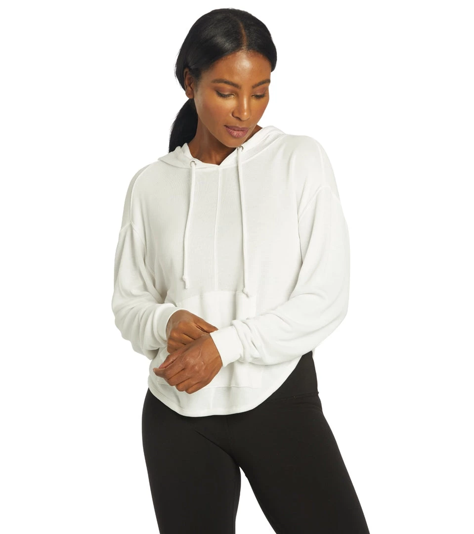 Free People Movement Back Into It Hoodie White CLOTHING 9 Free People Movement Back Into It Hoodie White CLOTHING