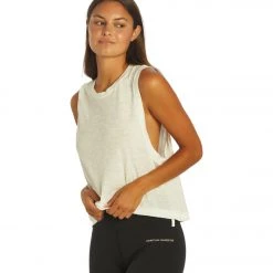 NEW ARRIVALS Free People Love Yoga Tank White