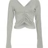CLOTHING Free People Courtside Long Sleeve Top Grey