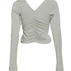 CLOTHING Free People Courtside Long Sleeve Top Grey