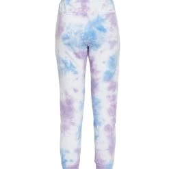 Free People Work It Out Tie Dye Joggers Purple Combo CLOTHING