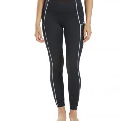 Free People You're A Peach Yoga Leggings Black CLOTHING