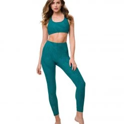 Yoga Sports Bras Onzie Mudra Yoga Sports Bra Teal Selenite