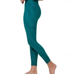Onzie Selenite 7/8 Yoga Leggings Teal Selenite
