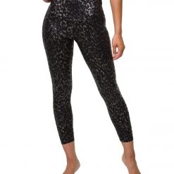 Onzie Printed Foil 7/8 Yoga Leggings Regal Animal