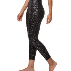 Onzie Printed Foil 7/8 Yoga Leggings Regal Animal