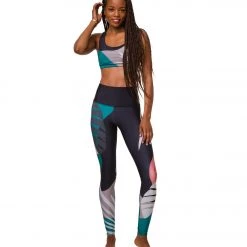 CLOTHING Onzie High Waisted Graphic Yoga Leggings Midnight Palm