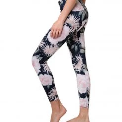 Onzie High Waisted Basic 7/8 Yoga Leggings First Bloom NEW ARRIVALS