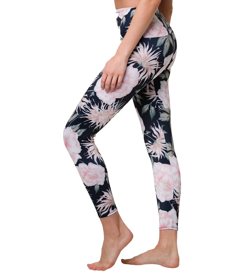 Onzie High Waisted Basic 7/8 Yoga Leggings First Bloom NEW ARRIVALS 4 Onzie High Waisted Basic 7/8 Yoga Leggings First Bloom NEW ARRIVALS