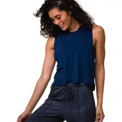 Onzie Tempo Yoga Tank Navy CLOTHING