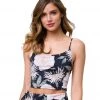 CLOTHING Onzie Belle Cami Yoga Crop First Bloom