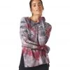 Glyder Lounge Long Sleeve Tee Berry Tie Dye