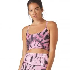 Glyder Pure Yoga Sports Bra Berry Tie Dye