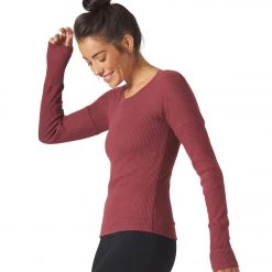 Glyder Comfort Long Sleeve Tee Merlot CLOTHING