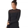 CLOTHING Glyder Vent Mock Neck Long Sleeve Black