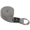 YOGA MATS & PROPS Hugger Mugger Cotton D-Ring Strap 10 Ft Gray