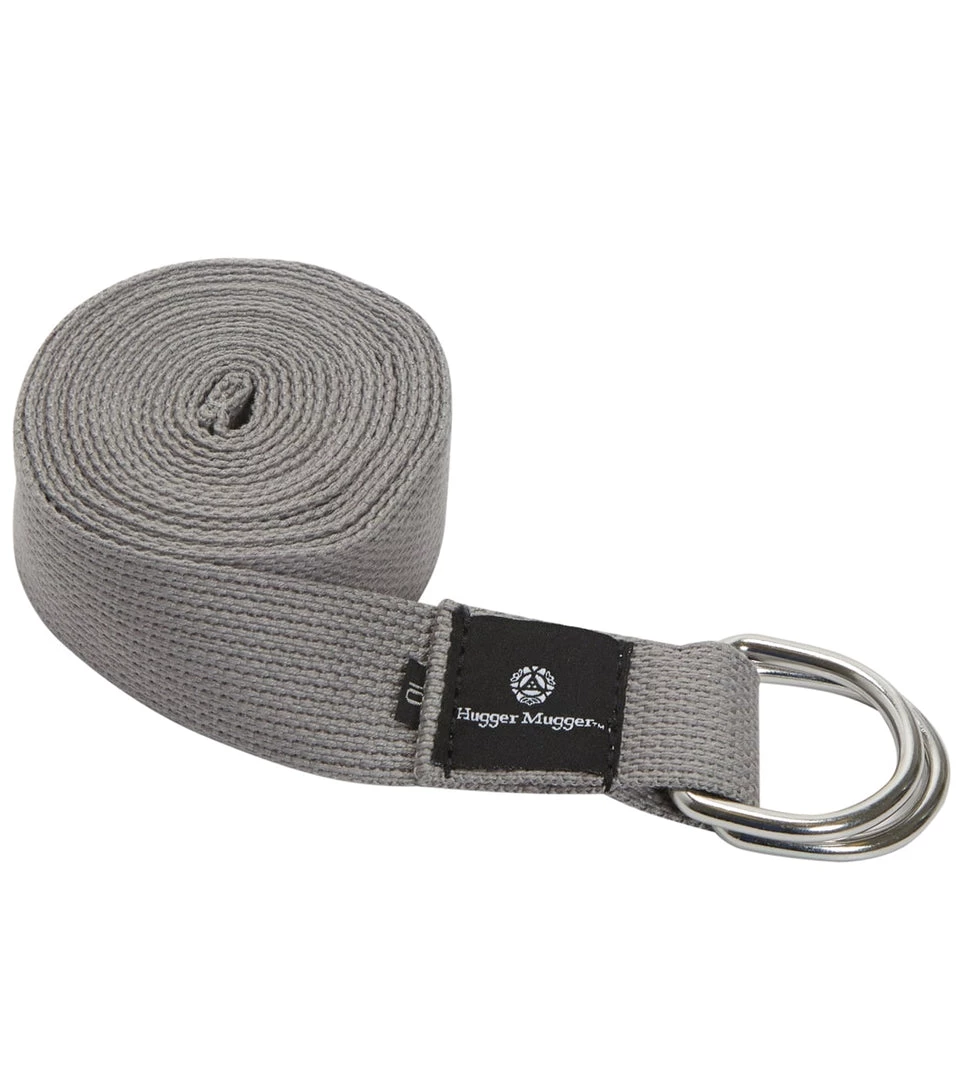 YOGA MATS & PROPS Hugger Mugger Cotton D-Ring Strap 10 Ft Gray 3 YOGA MATS & PROPS Hugger Mugger Cotton D-Ring Strap 10 Ft Gray