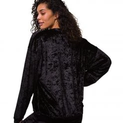 CLOTHING Onzie Velvet Boyfriend Sweatshirt Black Velvet