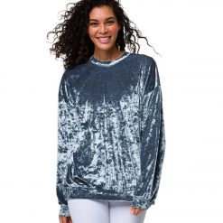 Onzie Velvet Boyfriend Sweatshirt Steel Velvet