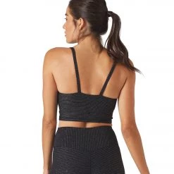 Glyder Charge Yoga Sports Bra Black/Gold Shimmer