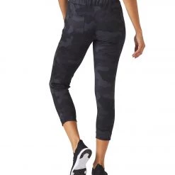 Glyder Jet Set Crop Joggers Black Camo Print CLOTHING 10 Glyder Jet Set Crop Joggers Black Camo Print CLOTHING