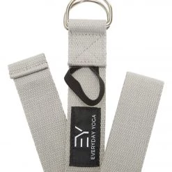 YOGA MATS & PROPS Everyday Yoga 6 Foot Yoga Strap D-Ring Slate
