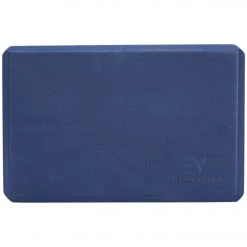 Everyday Yoga 4 Inch Tri Color Foam Yoga Block Navy/Slate/Peacock