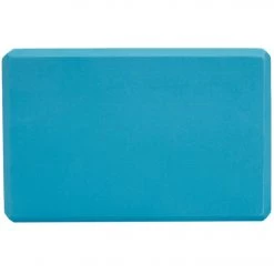 Everyday Yoga 4 Inch Tri Color Foam Yoga Block Navy/Slate/Peacock