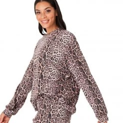 CLOTHING Onzie Boyfriend Sweatshirt Leopard