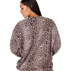 CLOTHING Onzie Boyfriend Sweatshirt Leopard