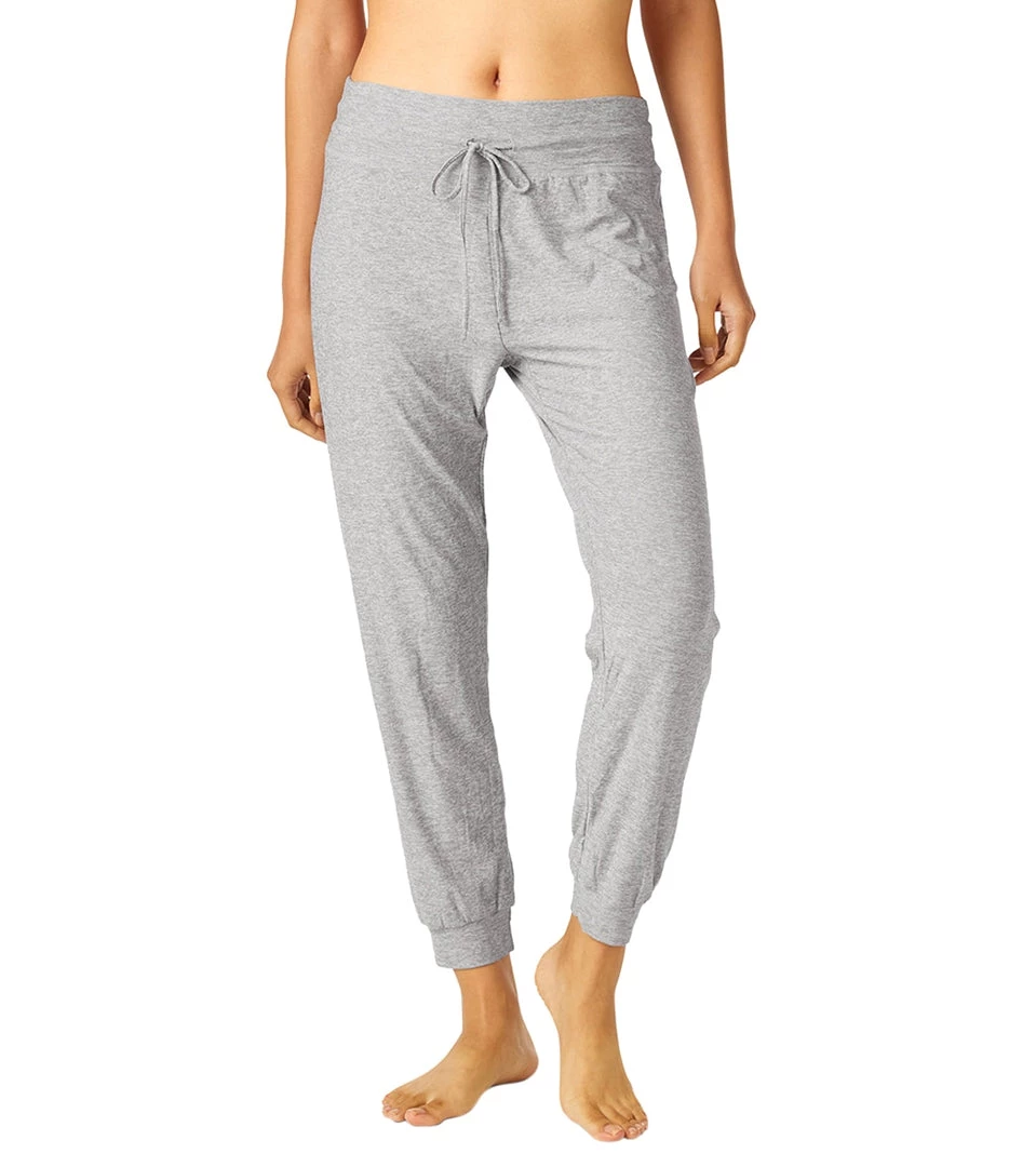 Beyond Yoga Lounge Around Midi Yoga Joggers Silver Mist CLOTHING 3 Beyond Yoga Lounge Around Midi Yoga Joggers Silver Mist CLOTHING