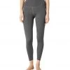 Beyond Yoga Heather Rib High Waisted 7/8 Yoga Leggings Smoke Gray Heather