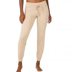 Beyond Yoga Cozy Fleece Lounge Around Midi Joggers Chai CLOTHING 9 Beyond Yoga Cozy Fleece Lounge Around Midi Joggers Chai CLOTHING